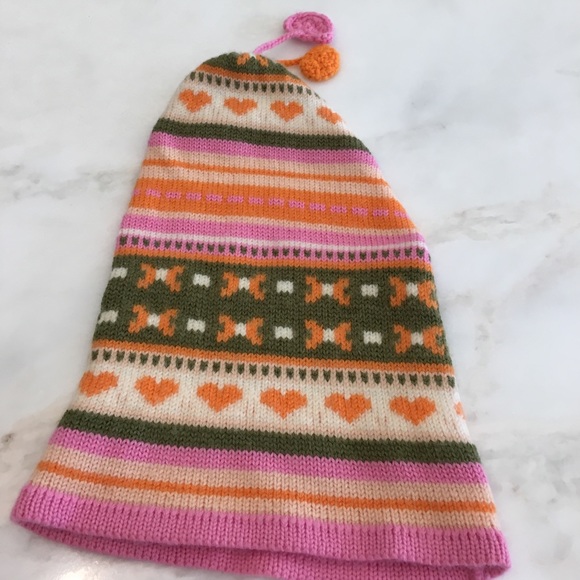 Italian Girls Winter Bundle-Wool/Actylic Hat,Scarf and Little Pouch-One size - Picture 2 of 4